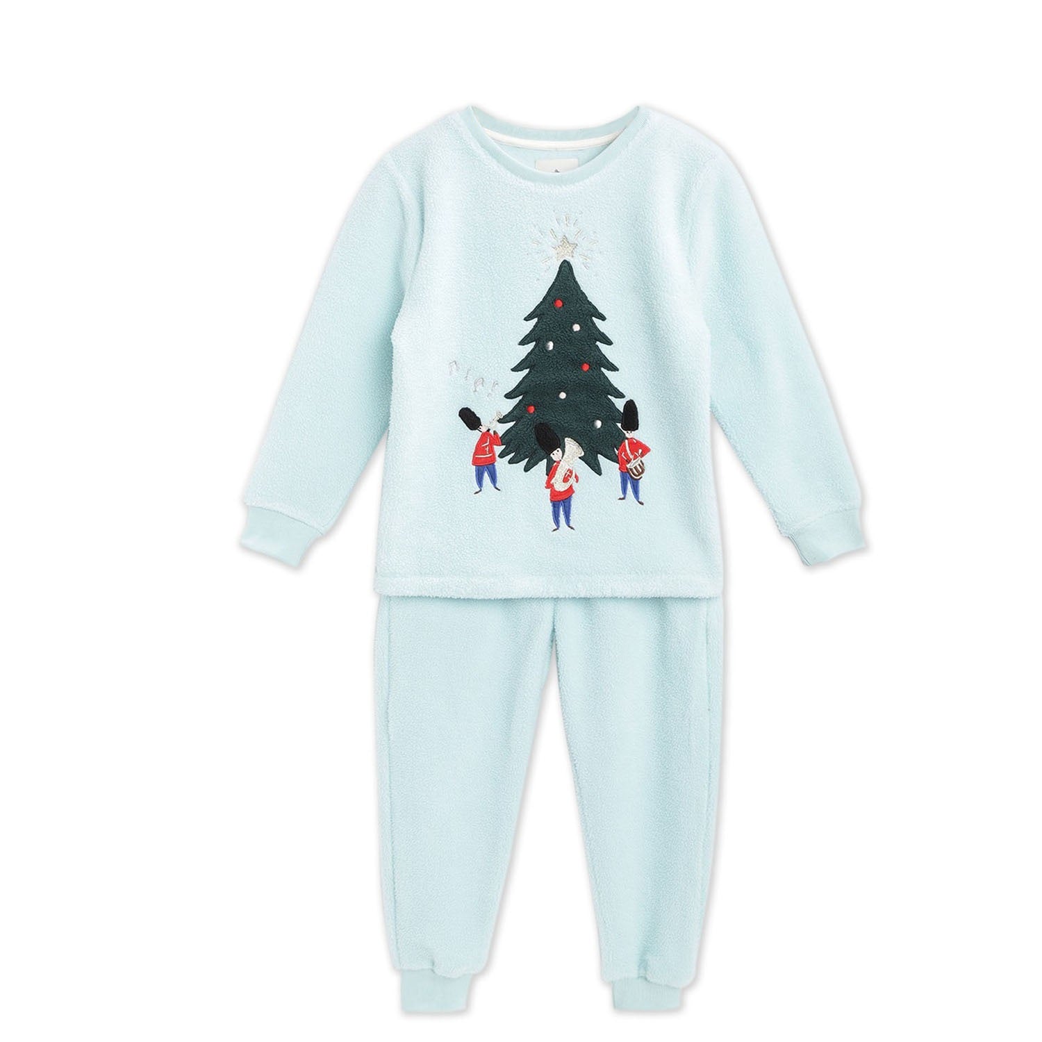 Cherry Crumble Sky Blue Applique Lovely Classic Nightsuit