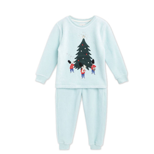 Cherry Crumble Sky Blue Applique Lovely Classic Nightsuit