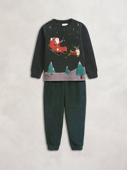 Cherry Crumble Dark Green Xmas Nightsuit