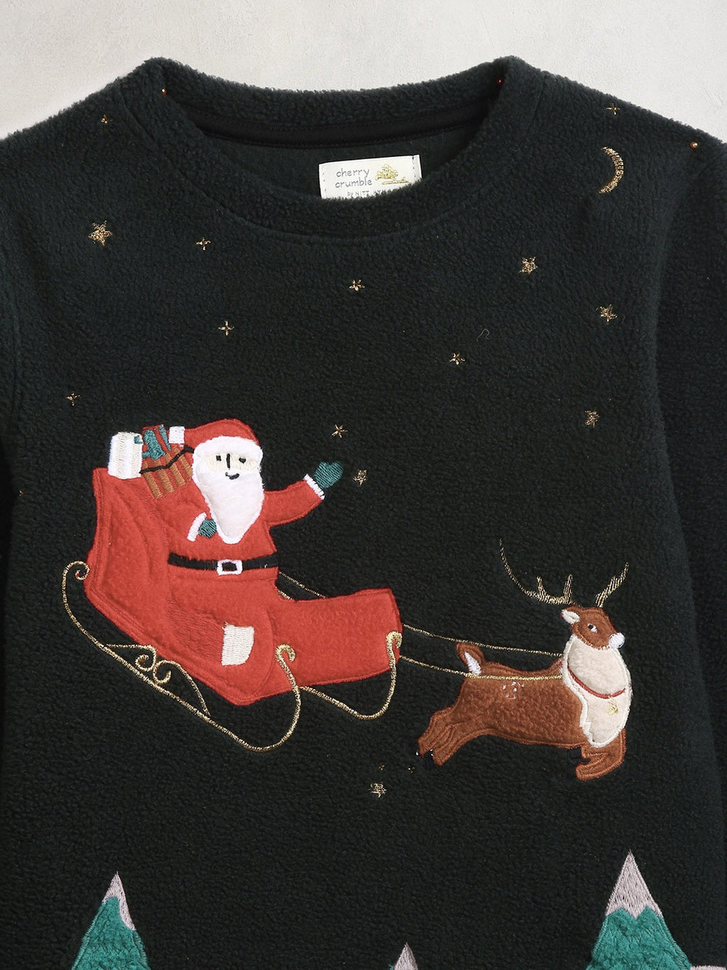 Cherry Crumble Dark Green Xmas Nightsuit