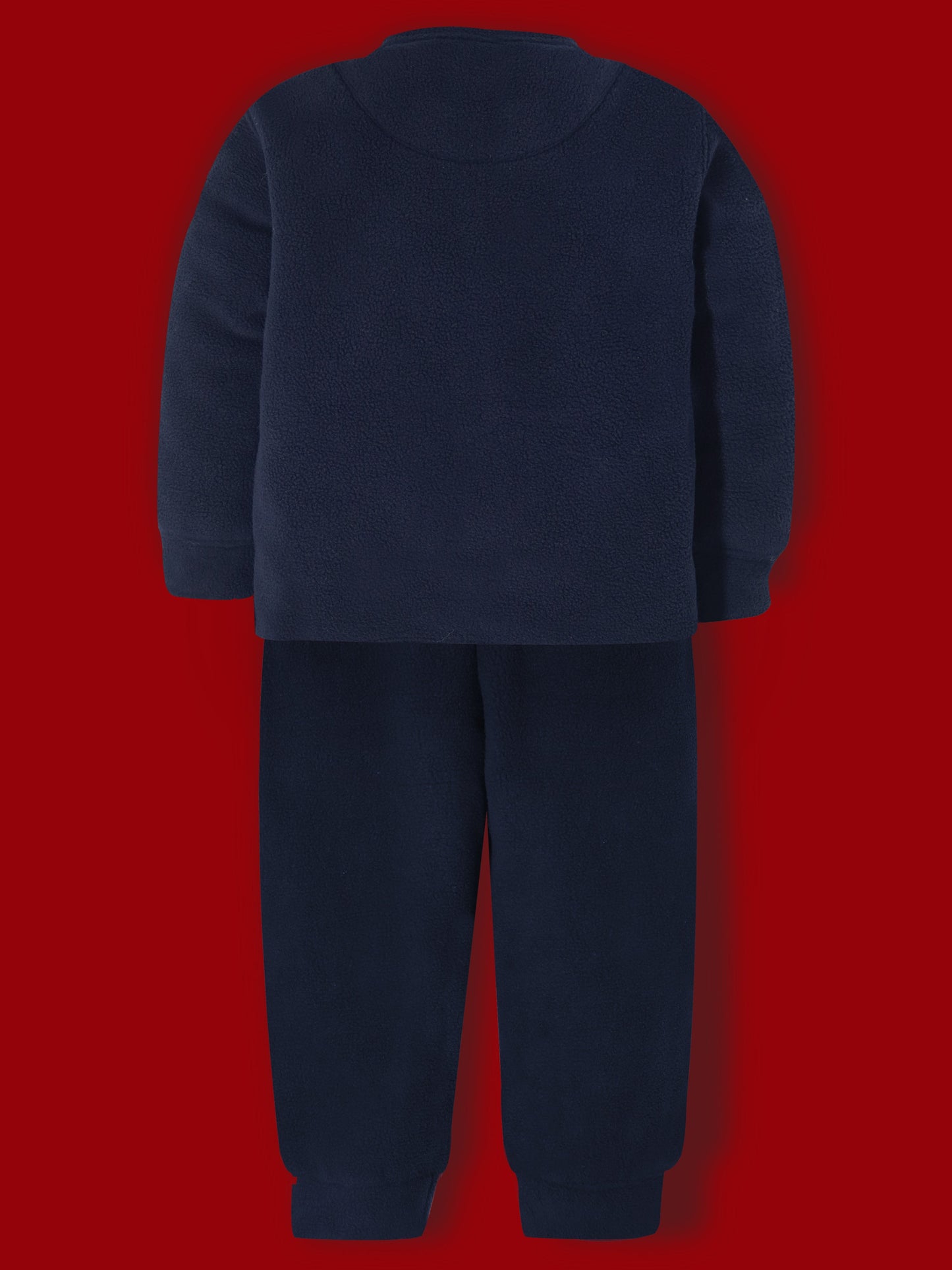 Cherry Crumble Navy Solid Applique Adorable Smart Nightsuit