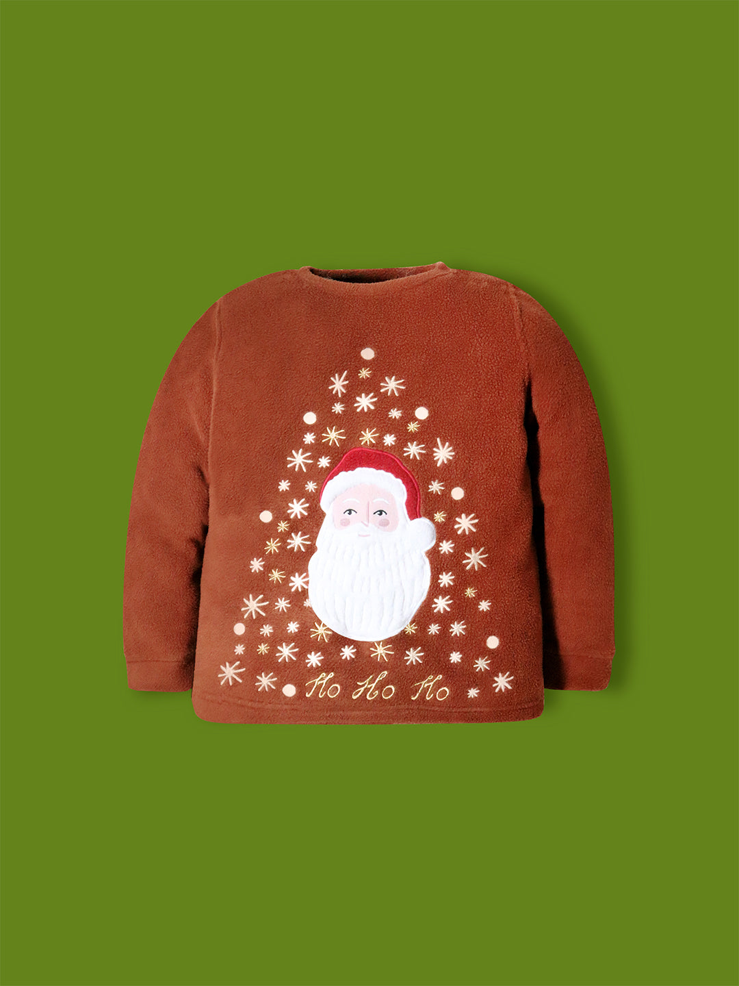 Cherry Crumble Brown Applique Lovely Stylish Winter Nightsuit