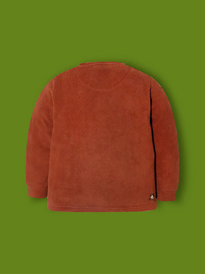 Cherry Crumble Brown Applique Lovely Stylish Winter Nightsuit