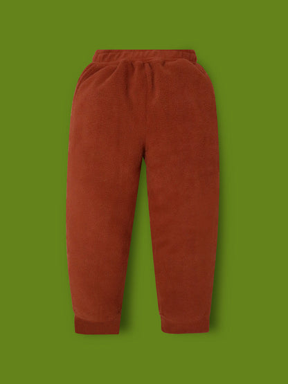 Cherry Crumble Brown Applique Lovely Stylish Winter Nightsuit