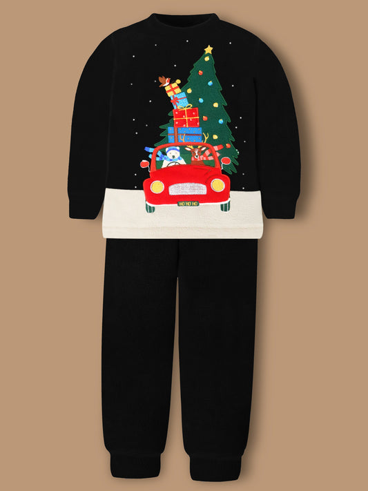 Cherry Crumble Twinkle Black Nightsuit