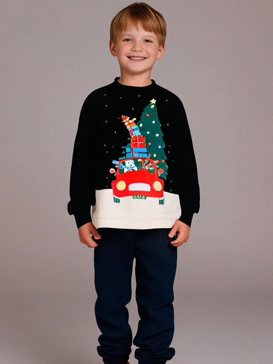 Cherry Crumble Twinkle Black Nightsuit