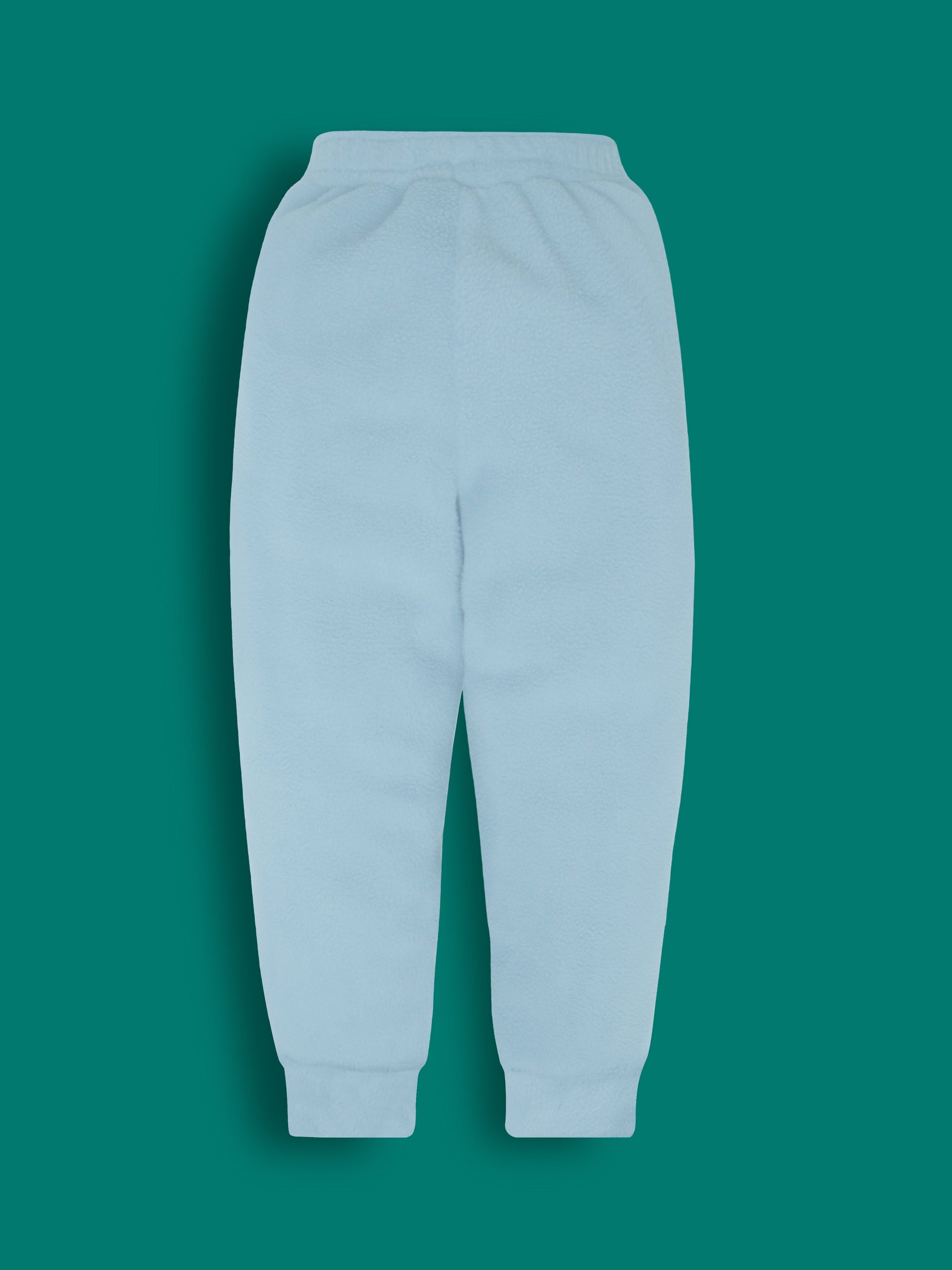 Cherry Crumble Sky Blue Solid Applique Adorable Winter Nightsuit