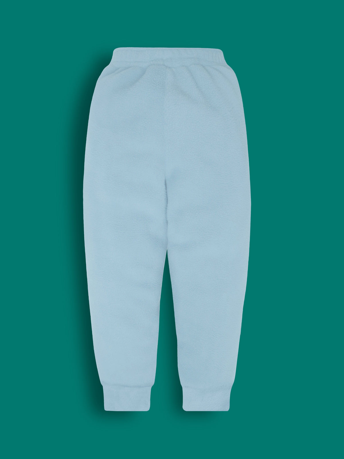 Cherry Crumble Sky Blue Solid Applique Adorable Winter Nightsuit