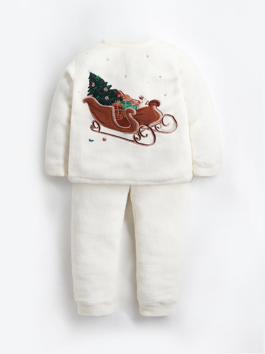Cherry Crumble Cream Cozy Xmas Nightsuit