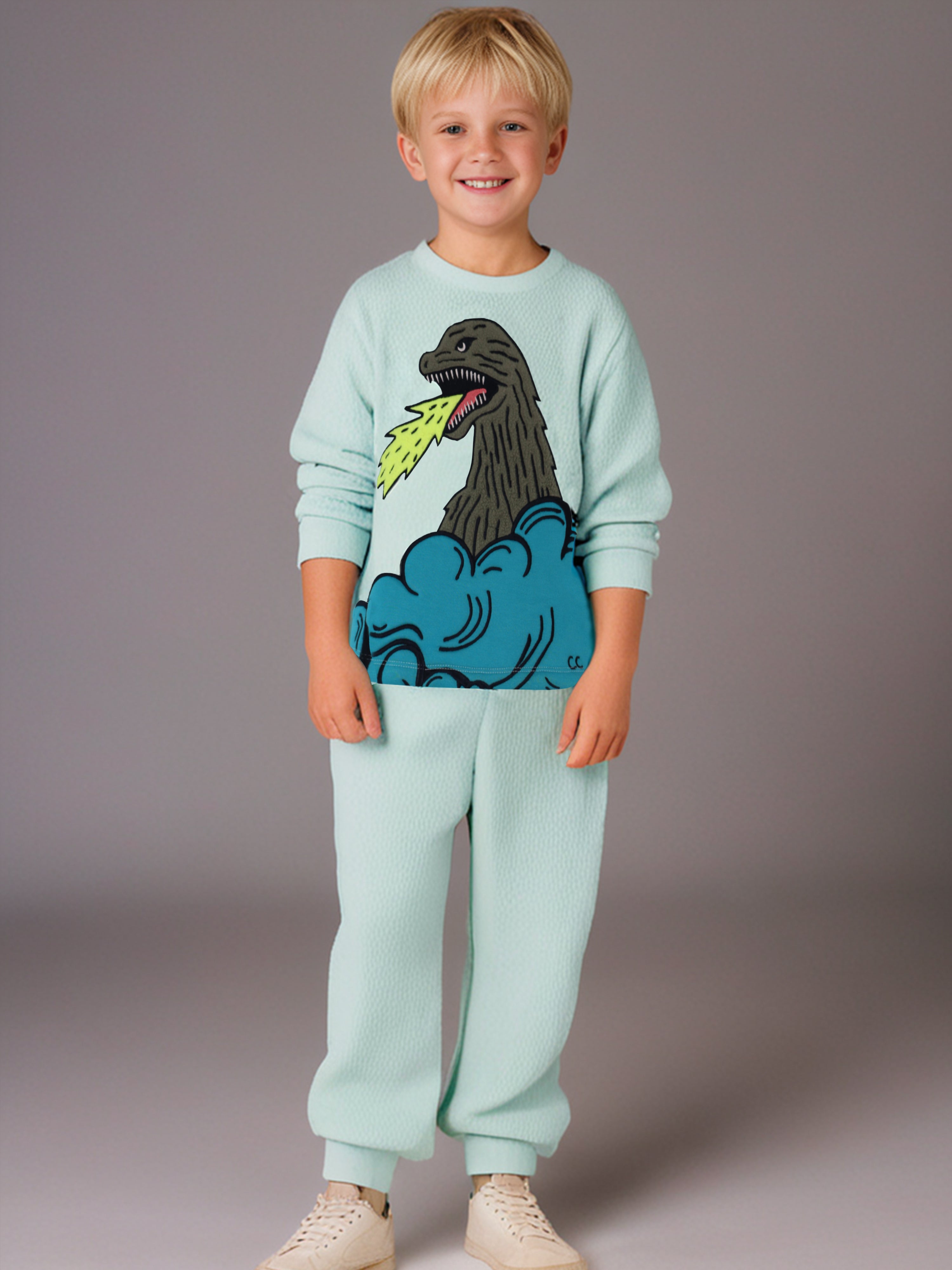 Cherry Crumble Winter Joyful Blue Premium Nightsuit