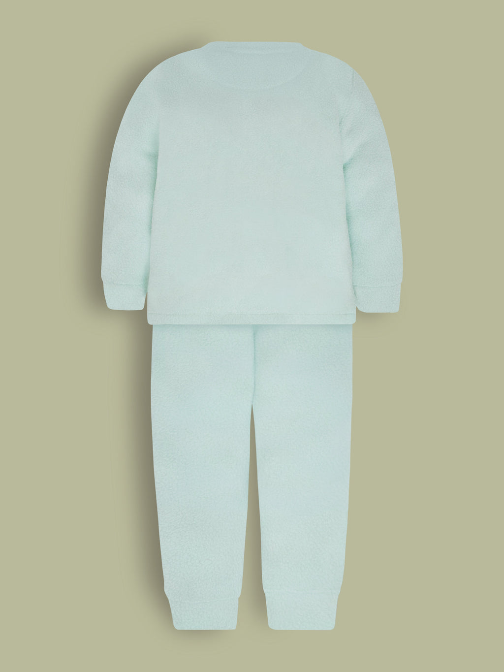 Cherry Crumble Mint Solid Applique Sweet Stylish Nightsuit