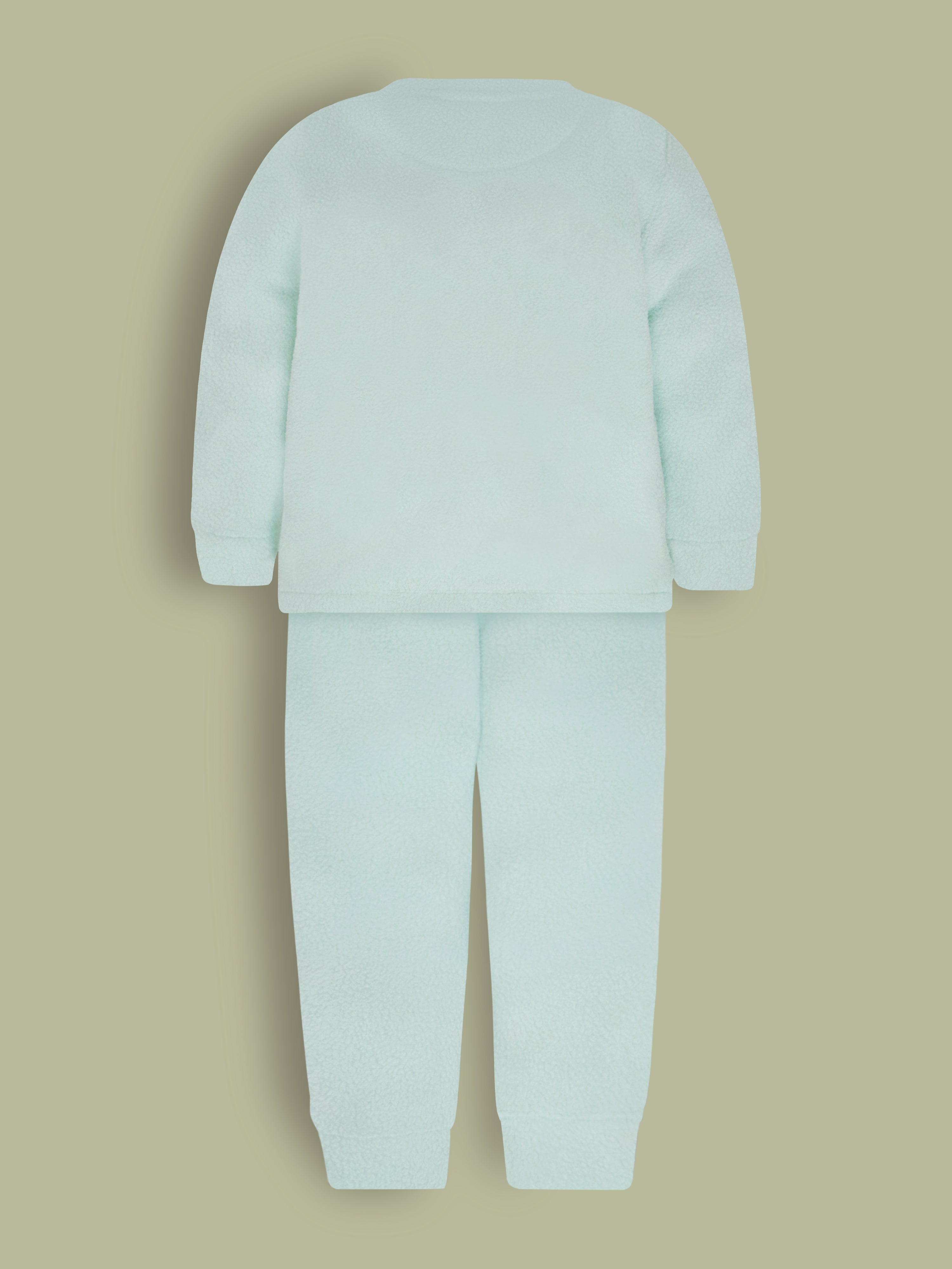 Cherry Crumble Mint Solid Applique Sweet Stylish Nightsuit