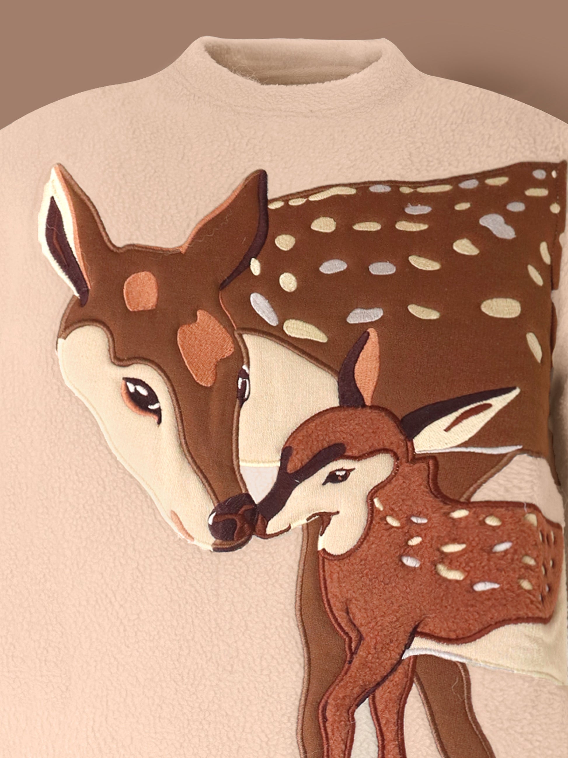 Cherry Crumble Beige Warm & Snug Nightsuit