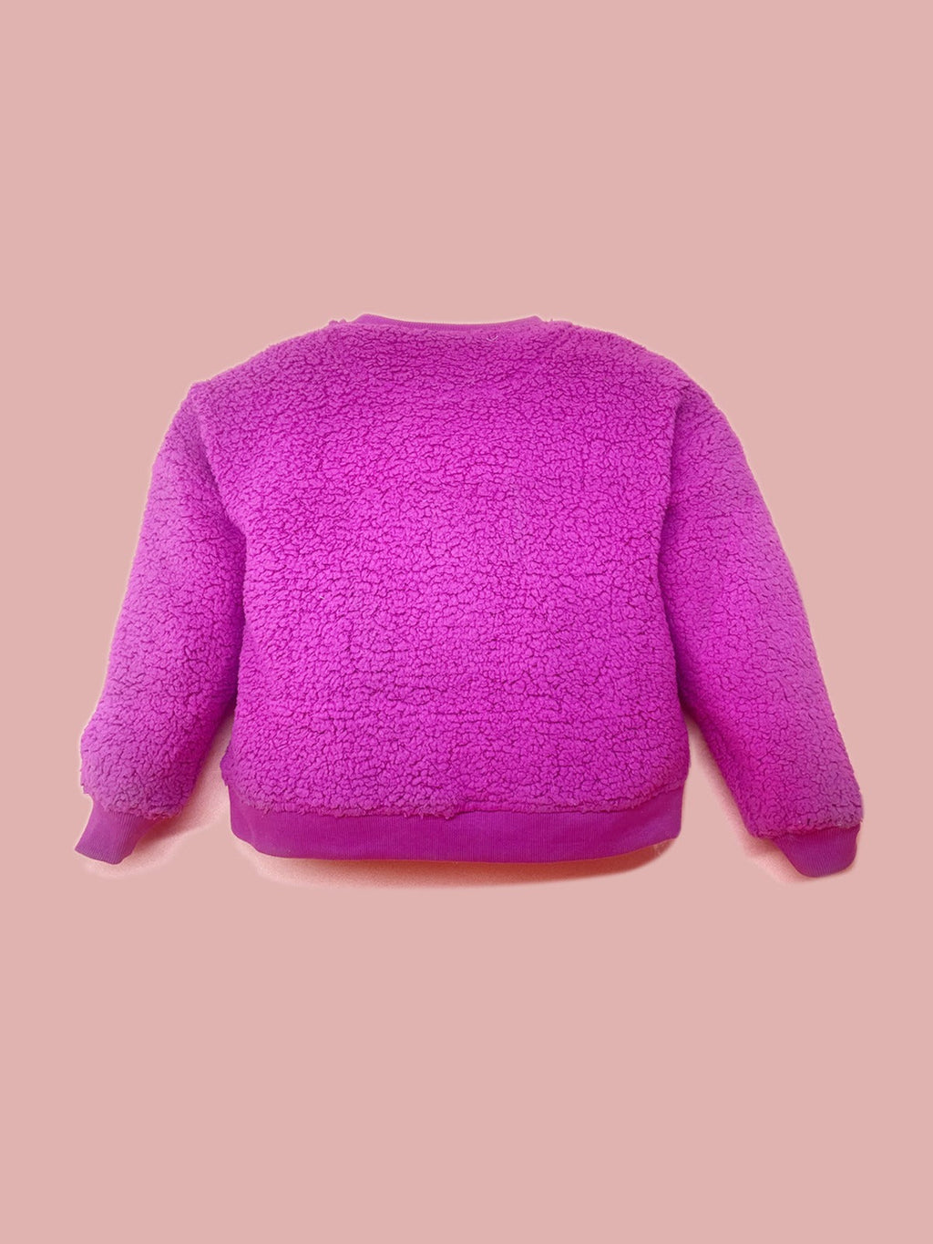 Cherry Crumble Solid Applique Snug Classic Winter Sweatshirt