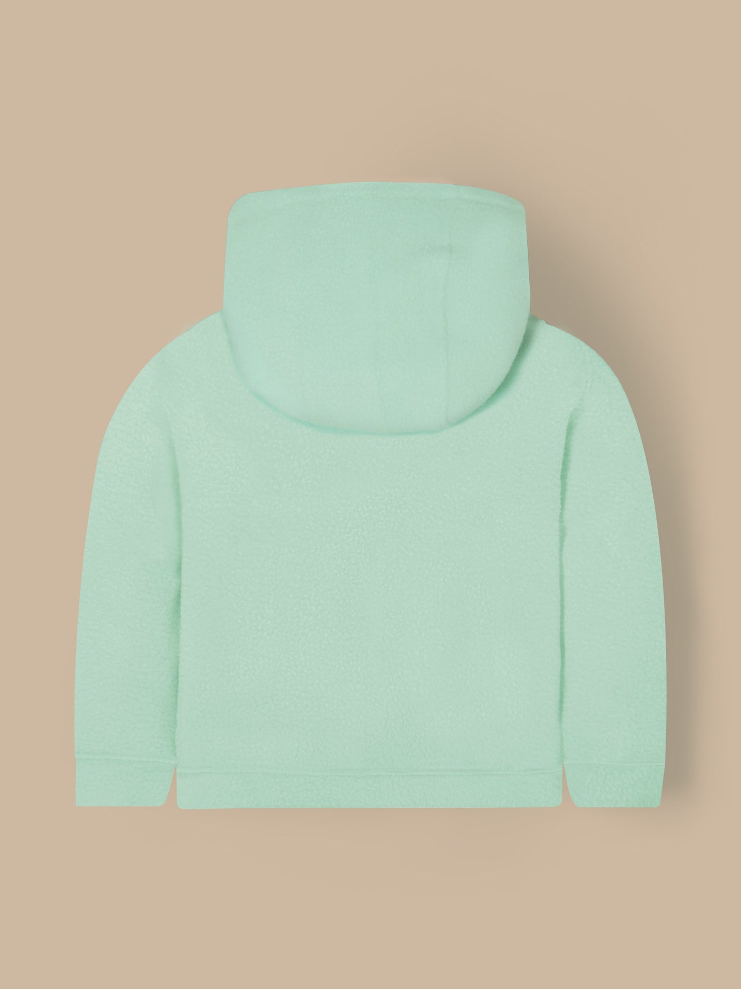 Cherry Crumble Mint Solid Hooded Applique & Embroidered Unisex Sweatshirt