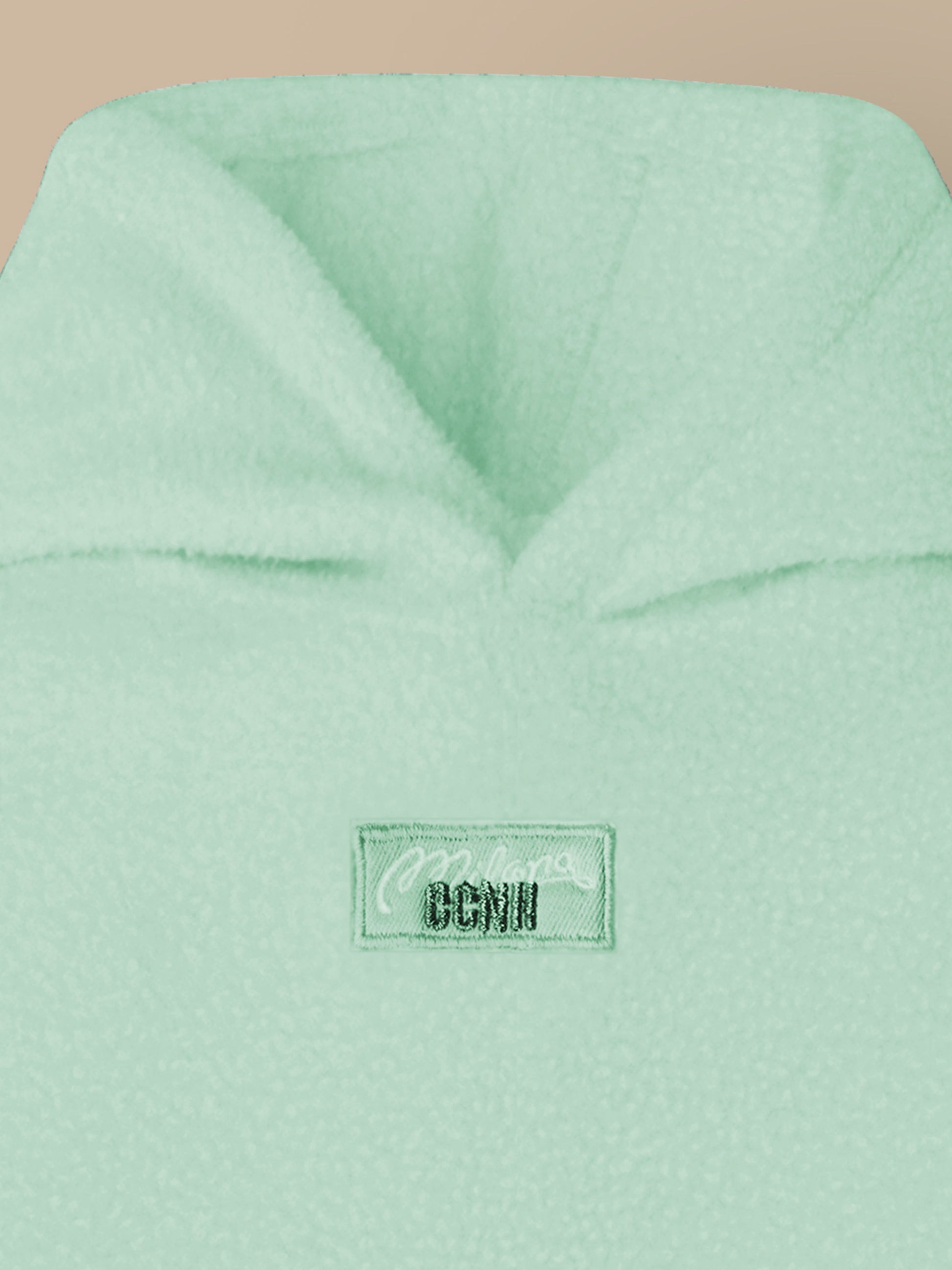 Cherry Crumble Mint Solid Hooded Applique & Embroidered Unisex Sweatshirt