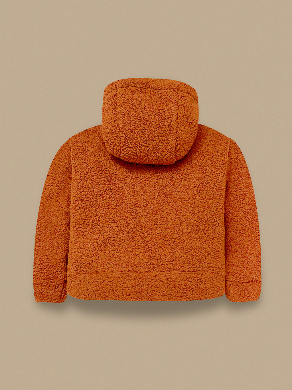 Cherry Crumble Brown Solid Embroidered Charming Graceful Winter Hoodie