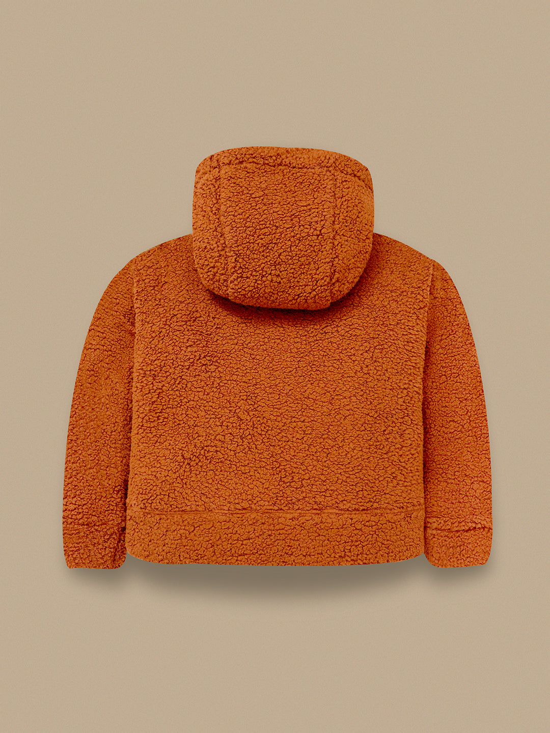 Cherry Crumble Brown Solid Embroidered Charming Graceful Winter Hoodie