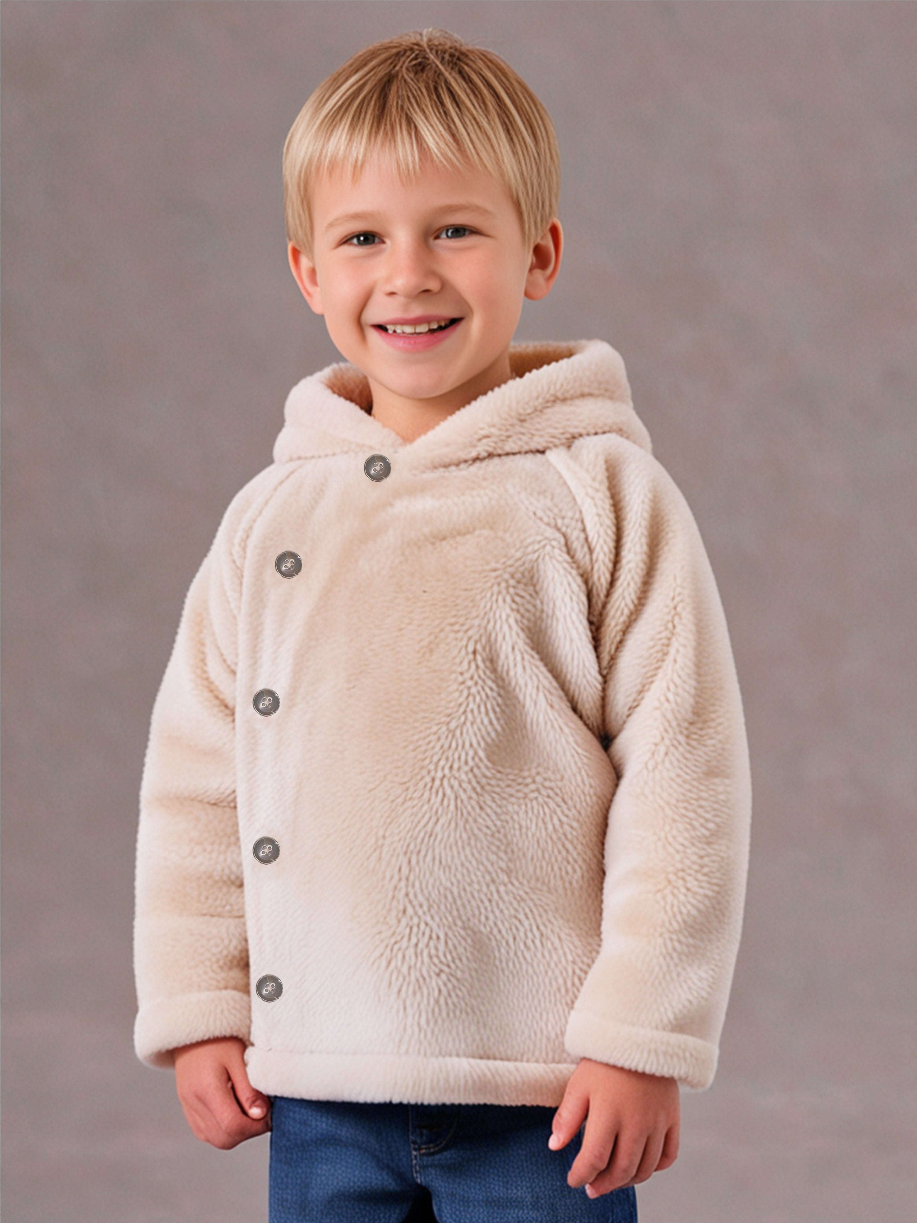 Cherry Crumble Snowy Charm Beige Sweatshirt