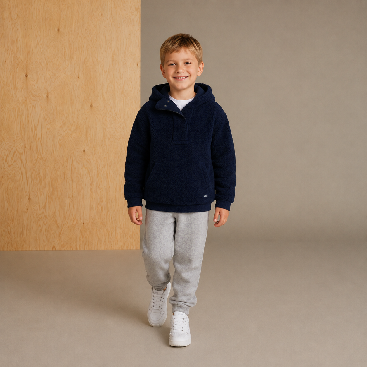 Joy Chic Marineblaues Sweatshirt