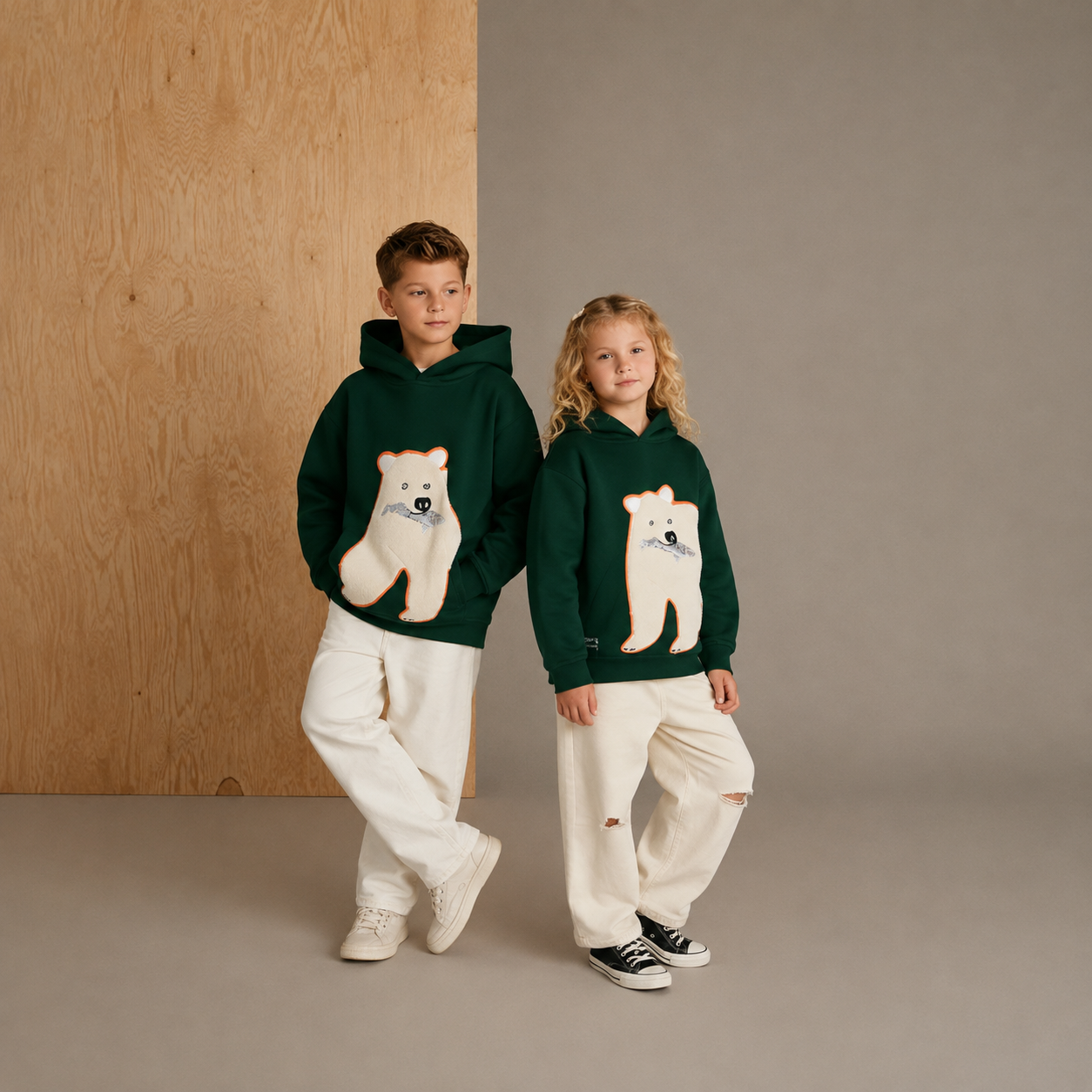 Holiday Glow Joyful Dark Green Premium Hoodie