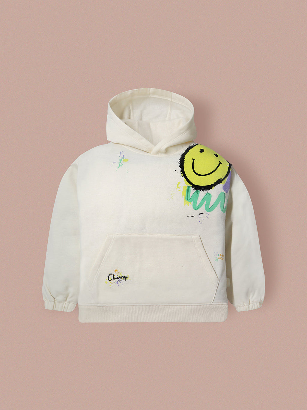 Cherry Crumble Cream Snug Flock Hoodie