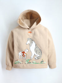 Beige Solid Charming Elegant Sweatshirt