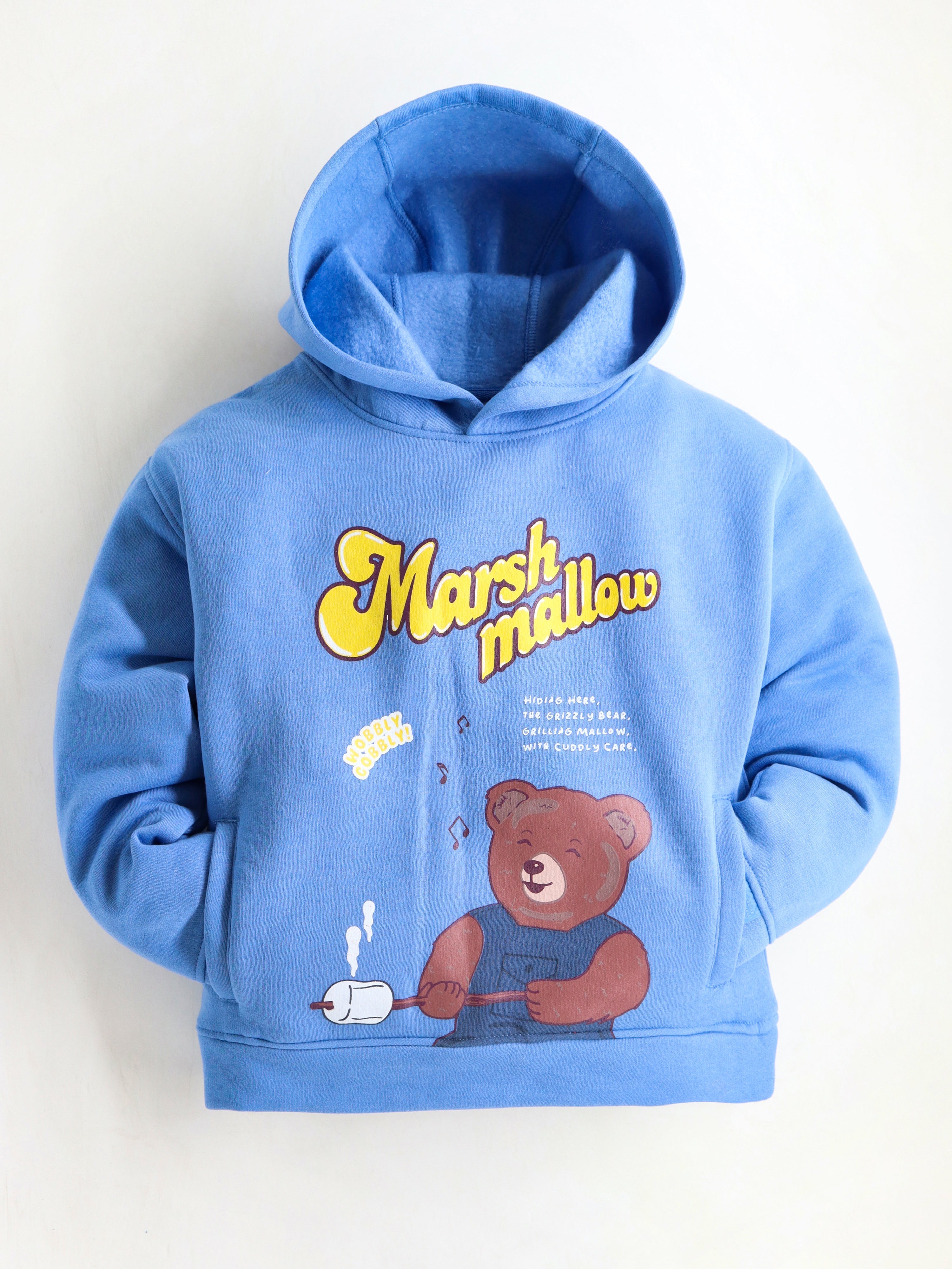 Cherry Crumble Sky Blue Solid Charming Stylish Winter Sweatshirt