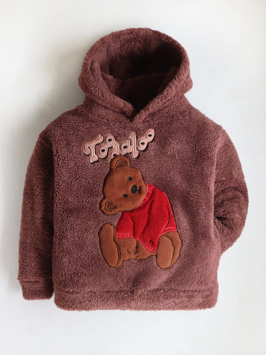 Cherry Crumble Solid Applique Cozy Classic Winter Sweatshirt