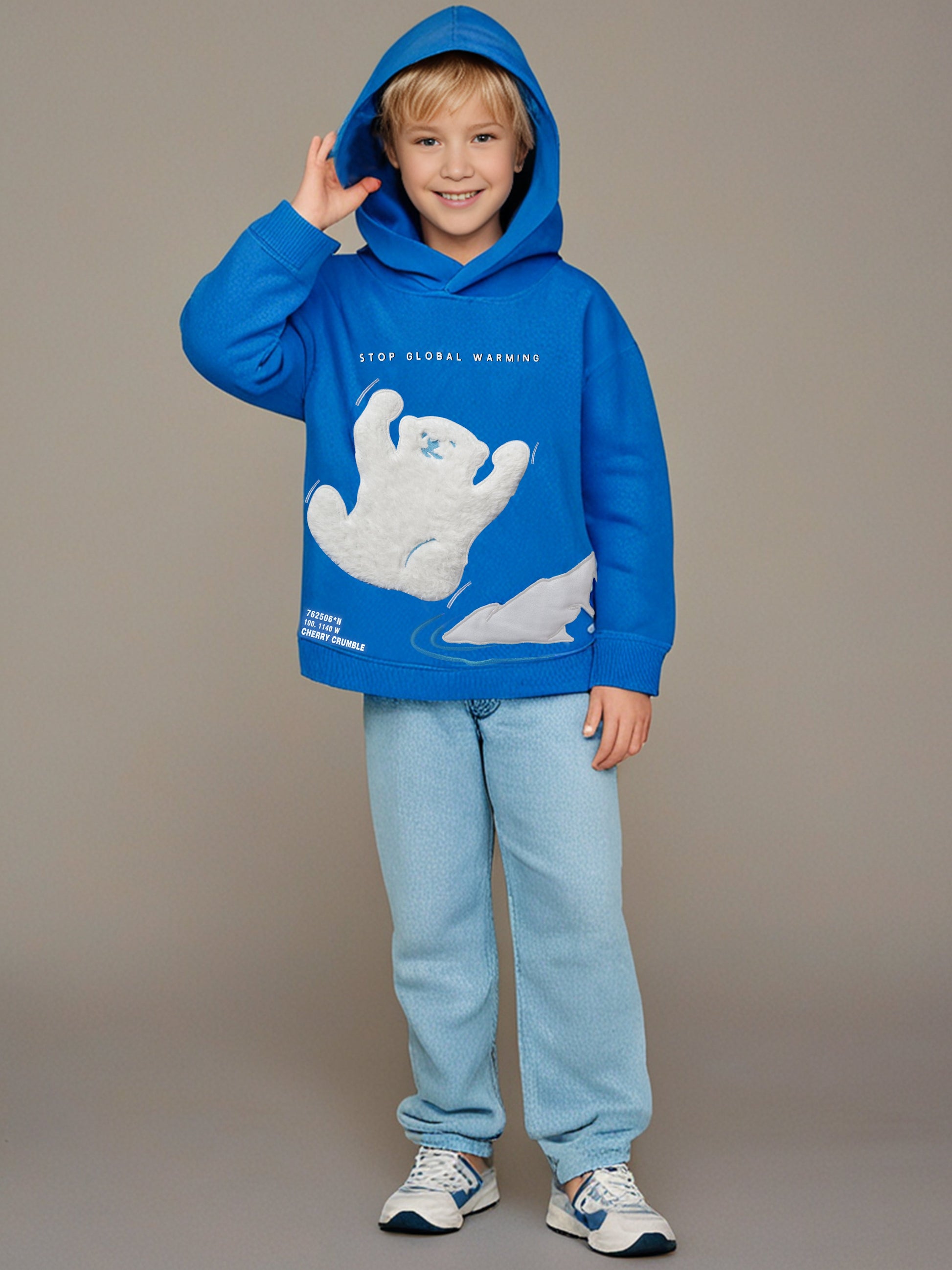 Cherry Crumble Spring Joy Blue Sweatshirt
