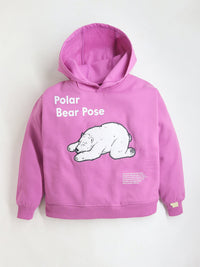 Lavender Digital Printed Applique Playful Smart Sweatshirt