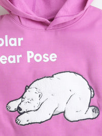 Lavender Digital Printed Applique Playful Smart Sweatshirt