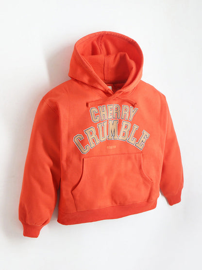 Cherry Crumble Orange Solid Playful Smart Sweatshirt