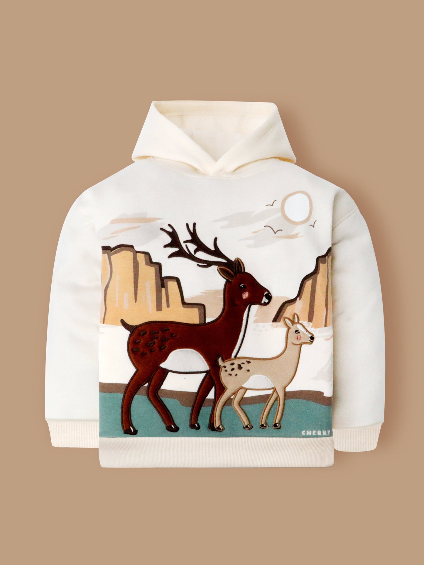 Cherry Crumble Snowy Dream Joyful Cream Sophisticated Sweatshirt