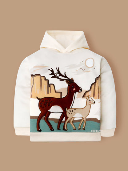 Cherry Crumble Snowy Dream Joyful Cream Sophisticated Sweatshirt