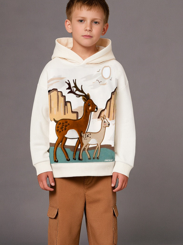 Cherry Crumble Snowy Dream Joyful Cream Sophisticated Sweatshirt