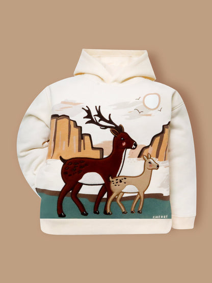 Cherry Crumble Snowy Dream Joyful Cream Sophisticated Sweatshirt