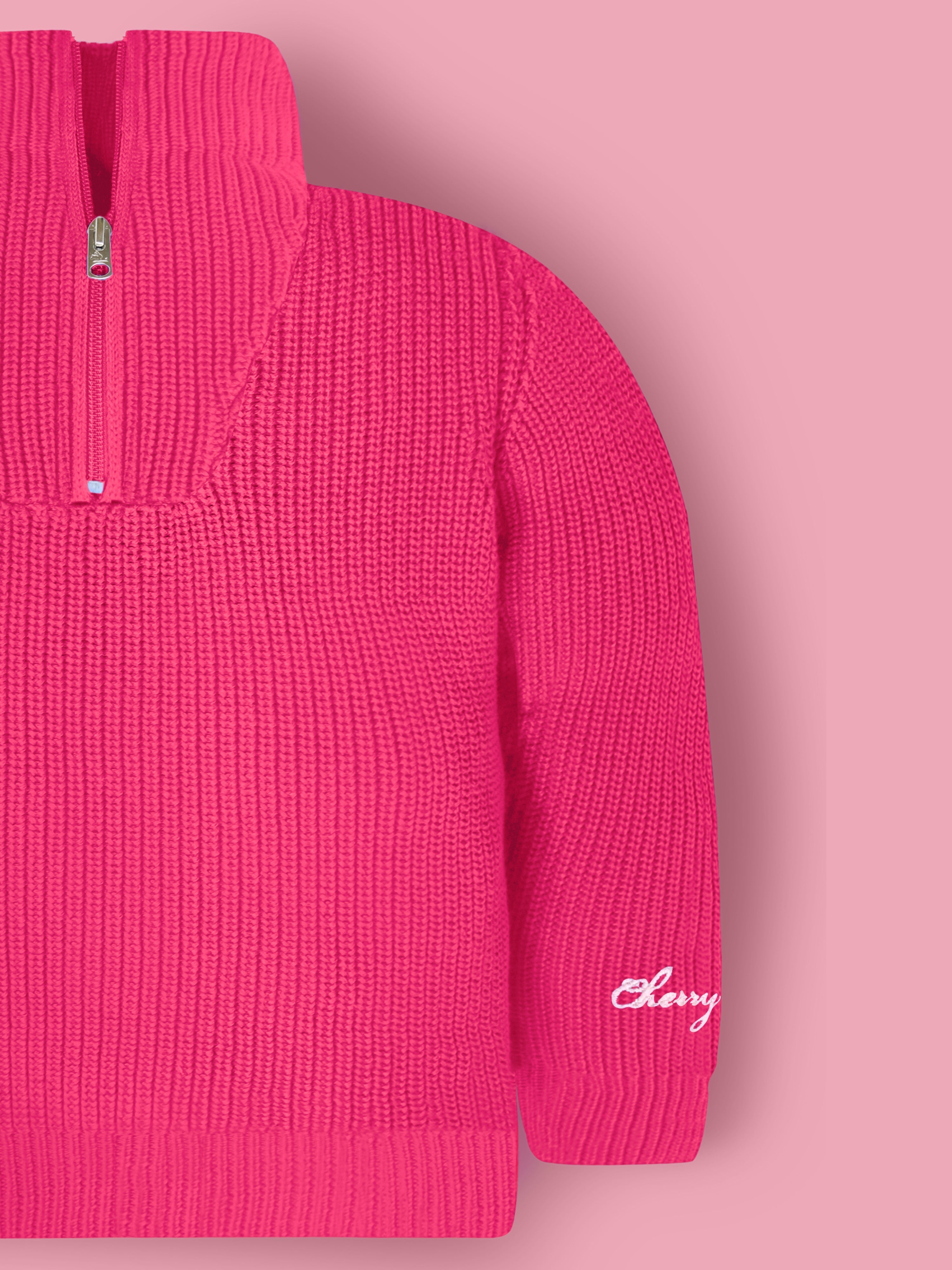 Cherry Crumble Winter Glow Lively Pink Chic Sweater