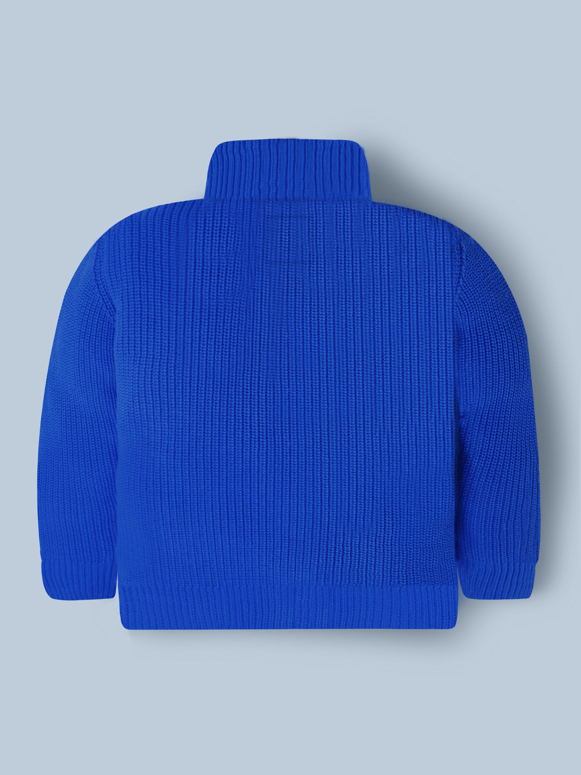 Cherry Crumble Snuggle Blue Knit Sweater