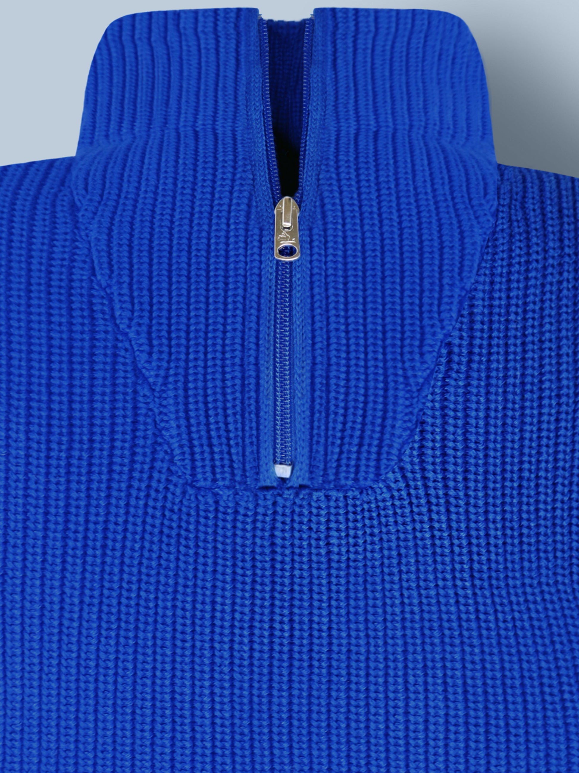 Cherry Crumble Snuggle Blue Knit Sweater