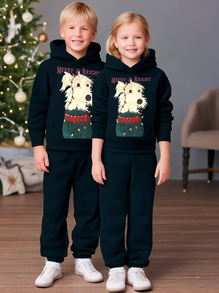 Cherry Crumble Frost Glow Joyful Dark Grey Gleaming Sweatshirt Set