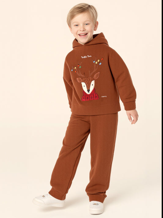 Cherry Crumble Brown Frosty Sweetie Pristine Sweatshirt Set
