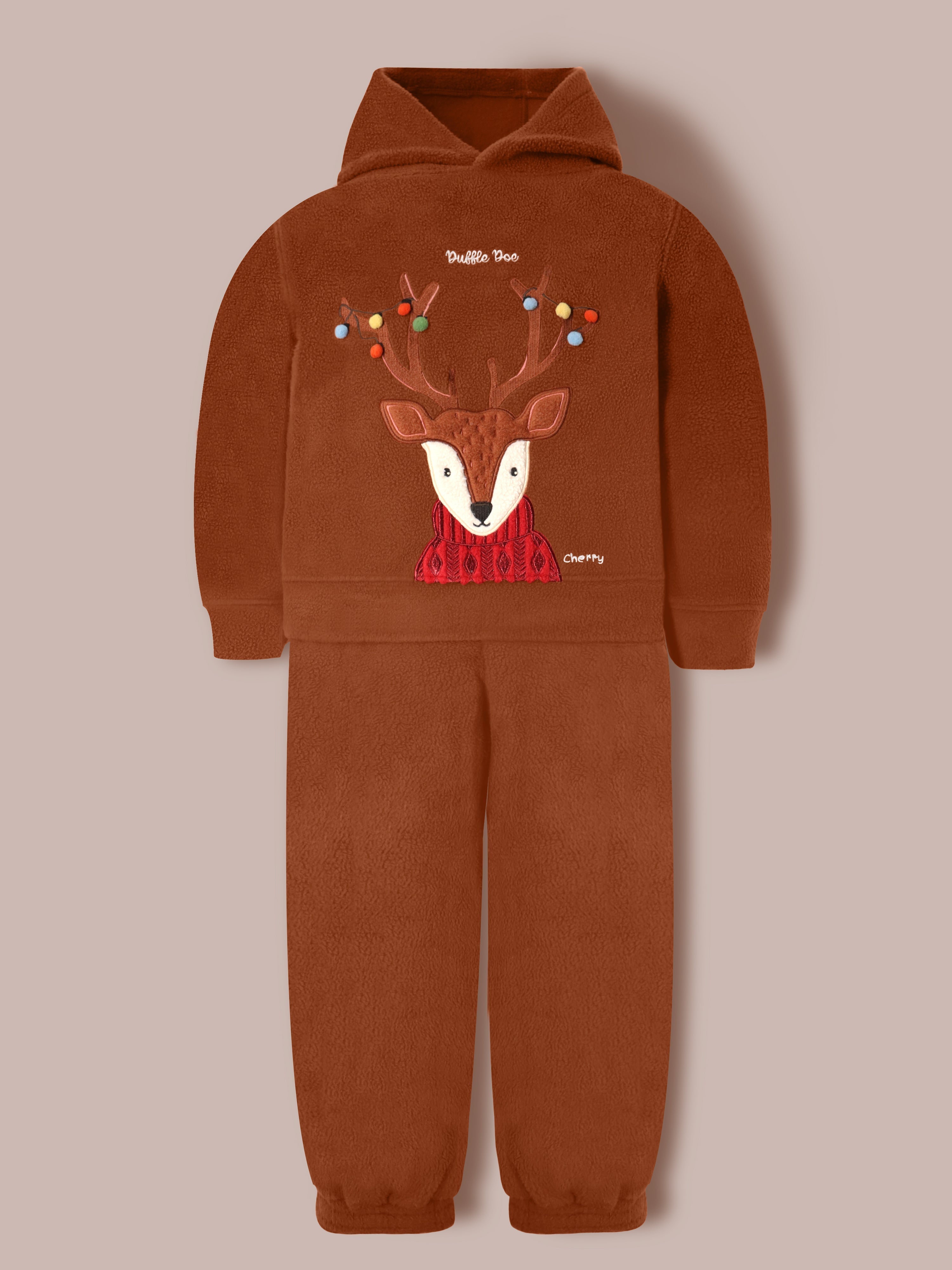 Cherry Crumble Brown Frosty Sweetie Pristine Sweatshirt Set