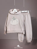 Cherry Crumble Grey Cozy Hooded Set