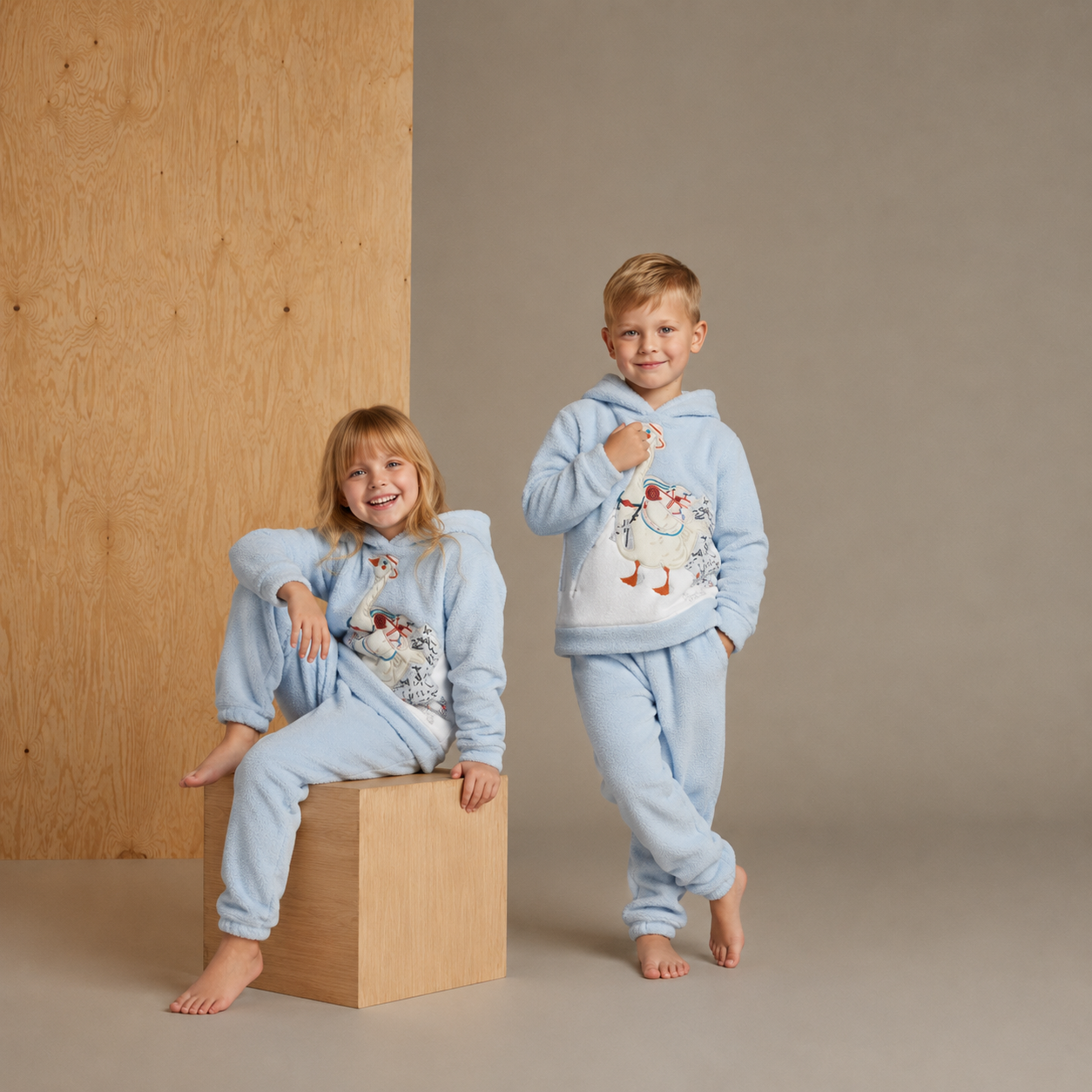 Unisex Cloud Blue Winter Set