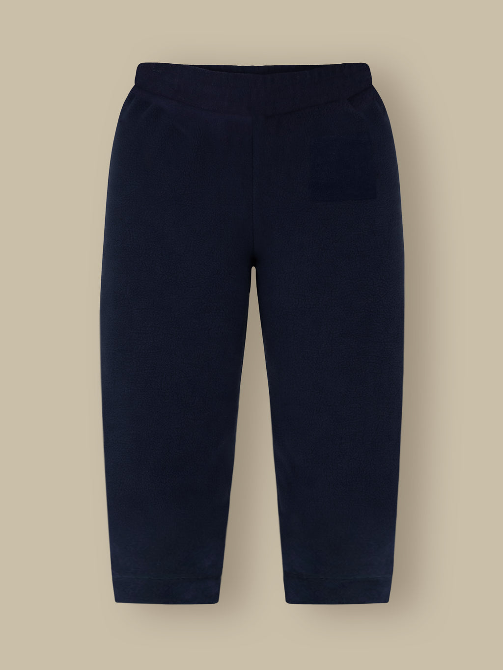 Deep Navy Embroidered Winter Hoodie Set