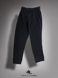 Cherry Crumble Black Stripes Playful-Sleek Summer Track Pants