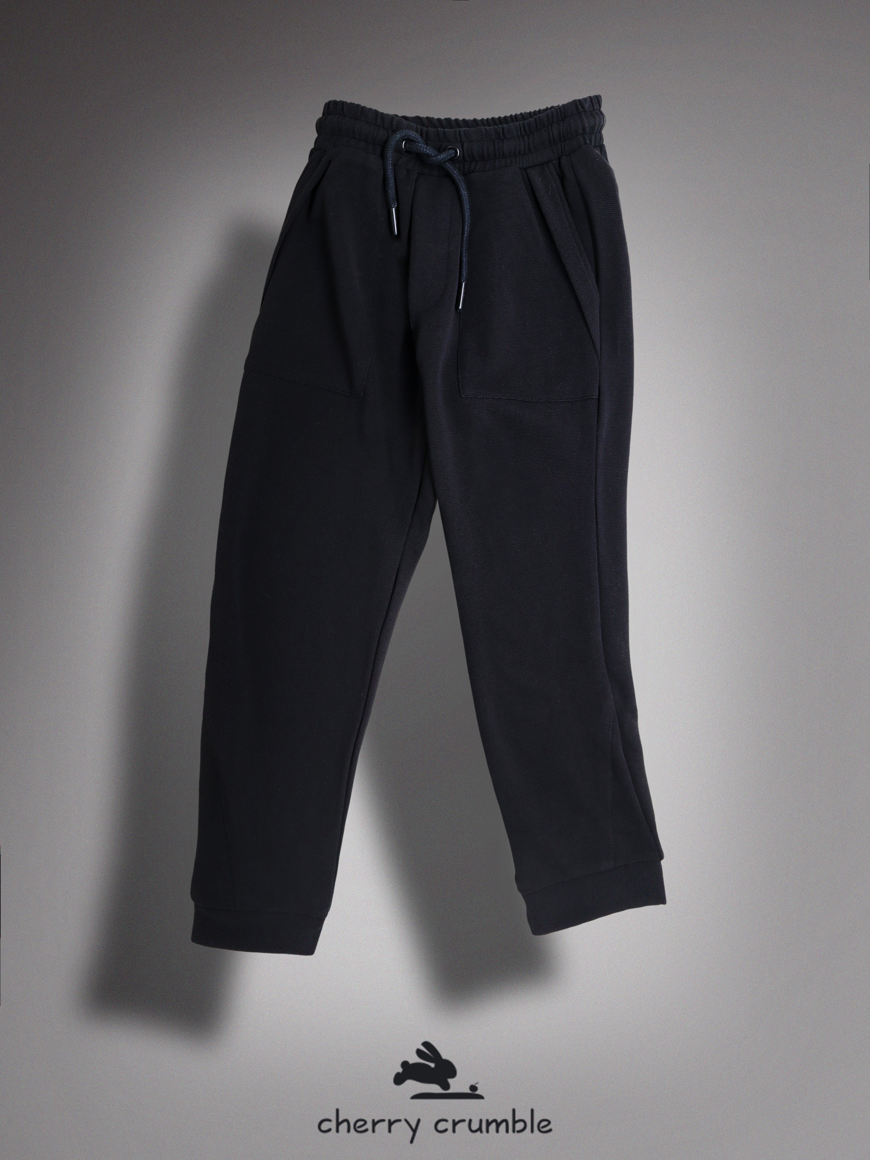 Cherry Crumble Black Stripes Playful-Sleek Summer Track Pants