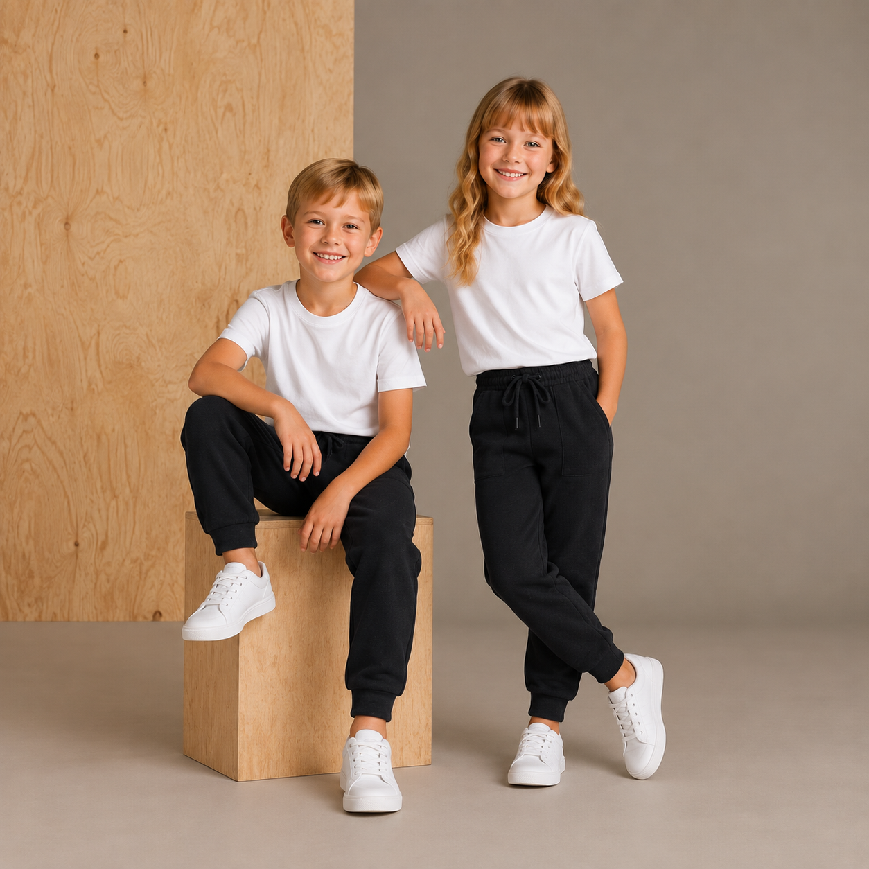 Black Stripes Playful-Sleek Summer Track Pants