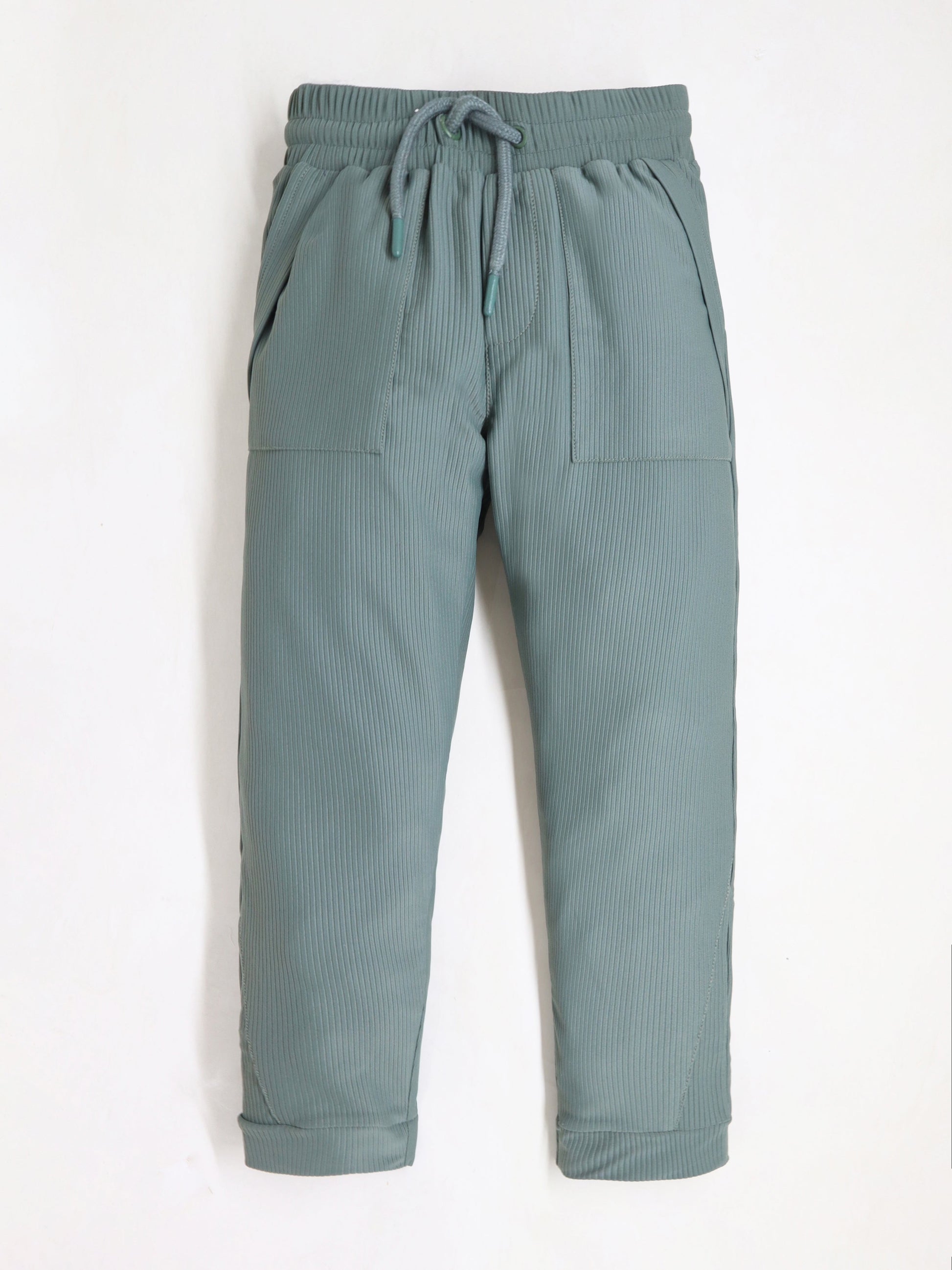 Cherry Crumble Green Stripes Playful-Sleek Summer Track Pants